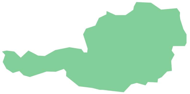 østrig vektor-kort