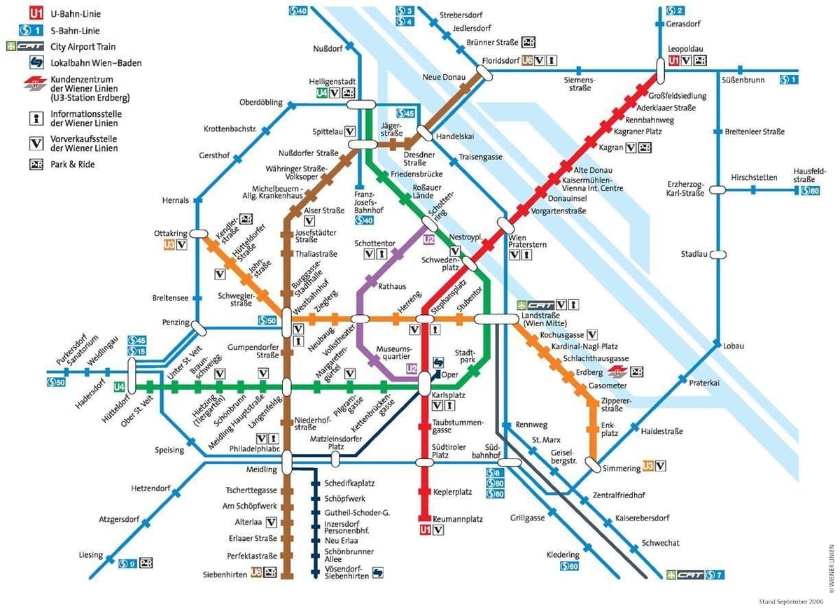 østrig underground kort