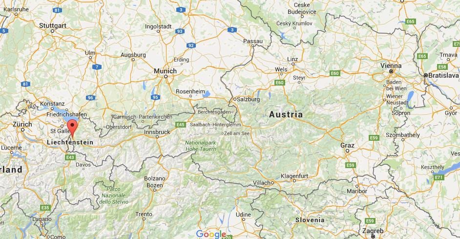 kort af feldkirch østrig