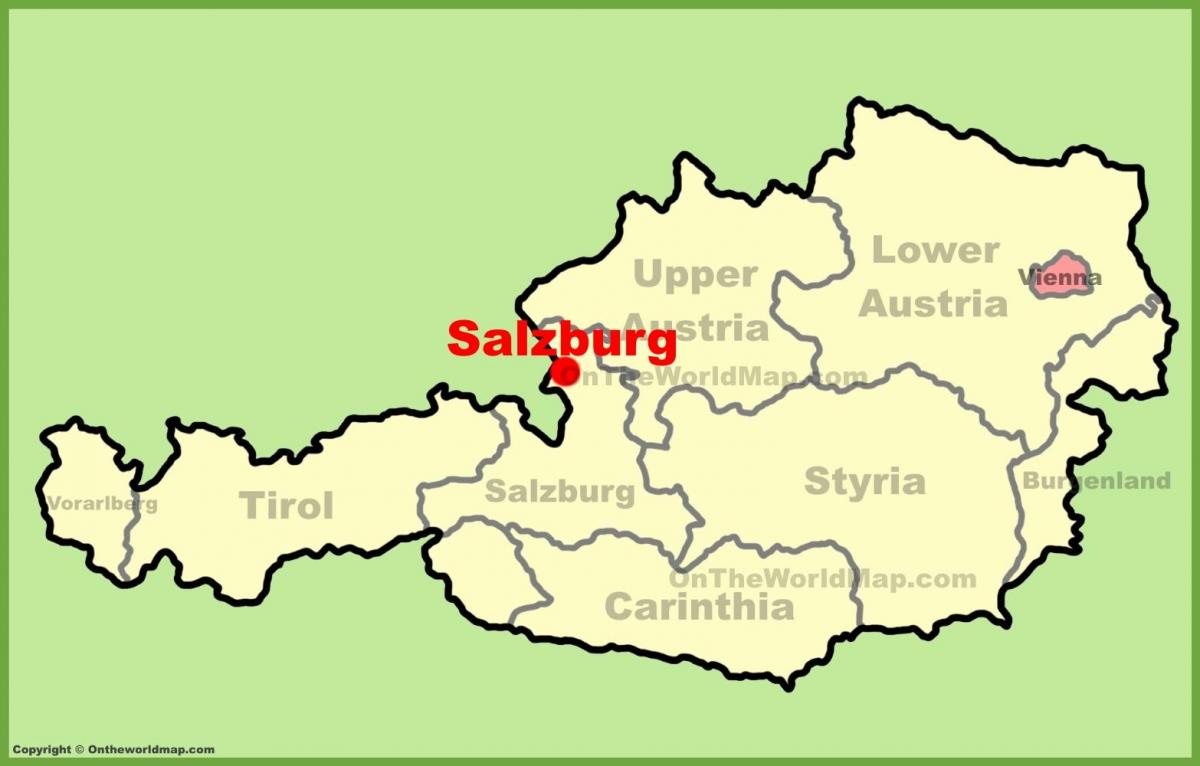 austria salzburg kort