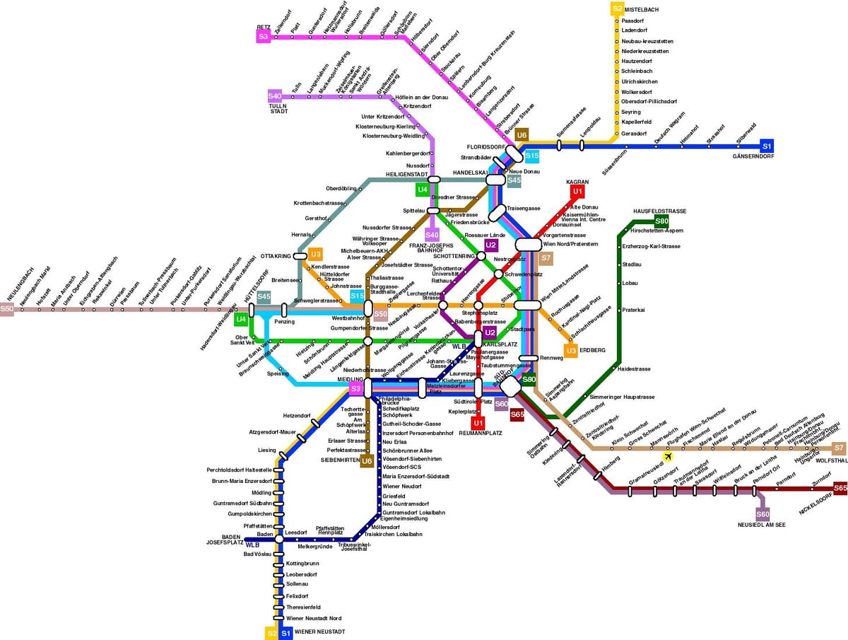 wien i østrig offentlig transport kort