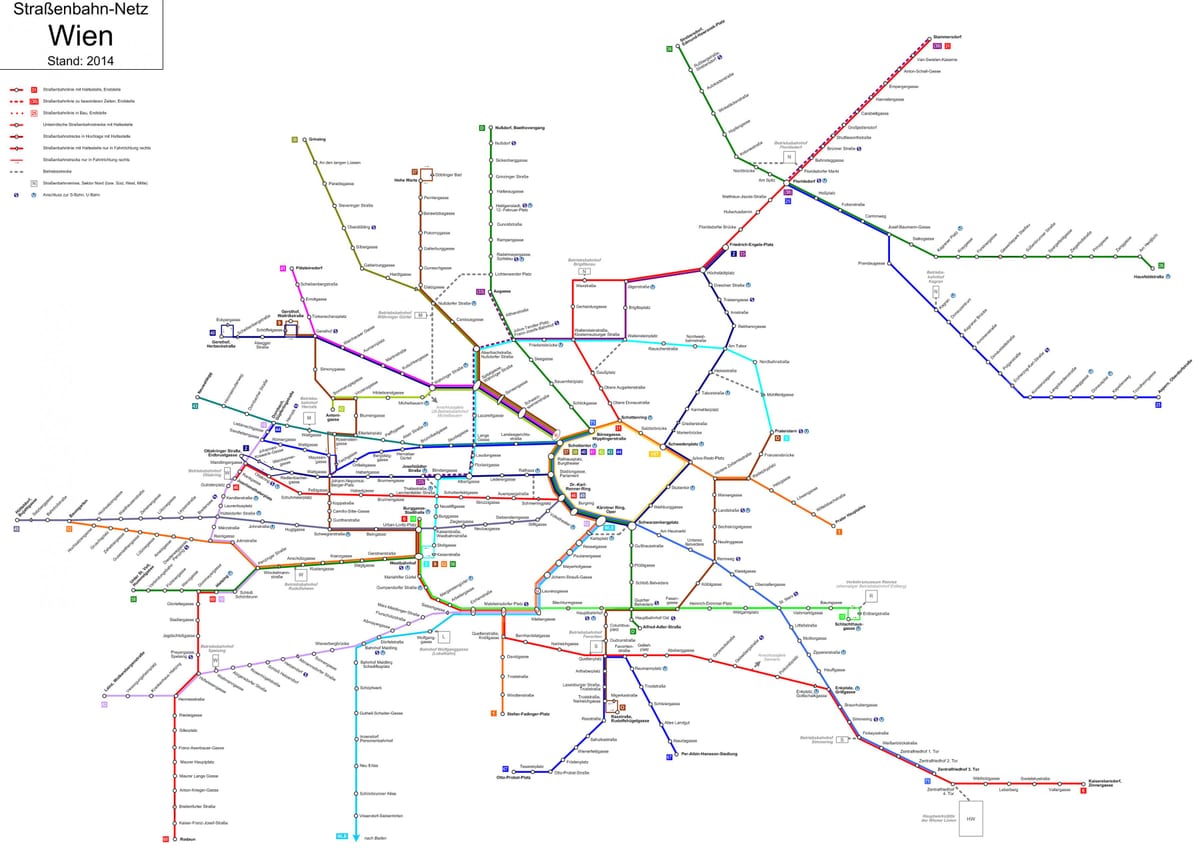 wien østrig underground kort