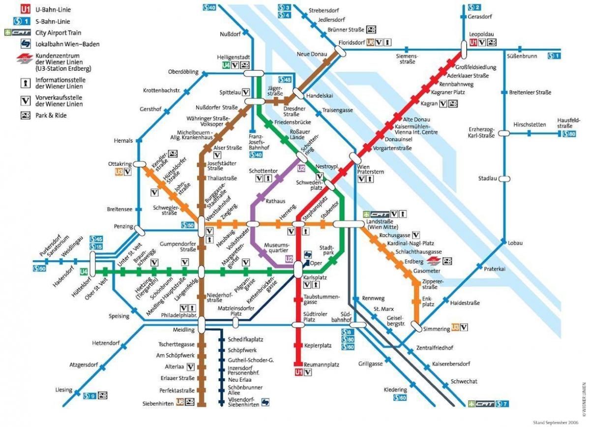 østrig underground kort
