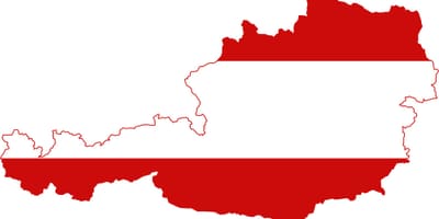 Østrig kort flag