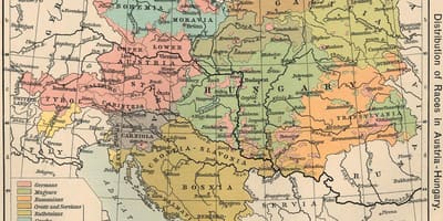 Østrig, ungarn kort 1900