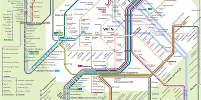 Togstationer i wien østrig kort