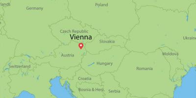 Wien østrig verden kort